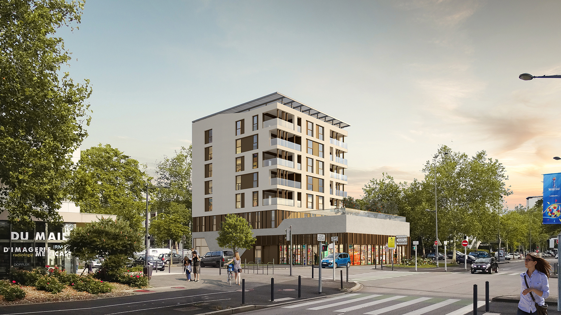 Construction 15 logements/locaux médicaux/pharmacie - Grenoble (38) - 1